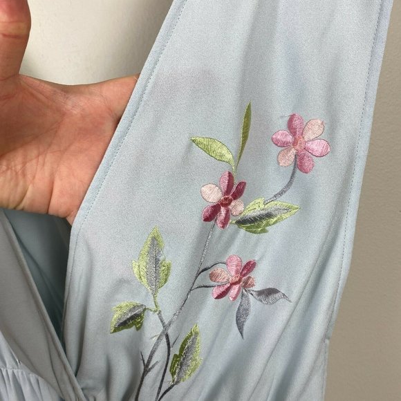 ASOS Gray Jumpsuit with Pink Floral Design - Picture 10 of 12